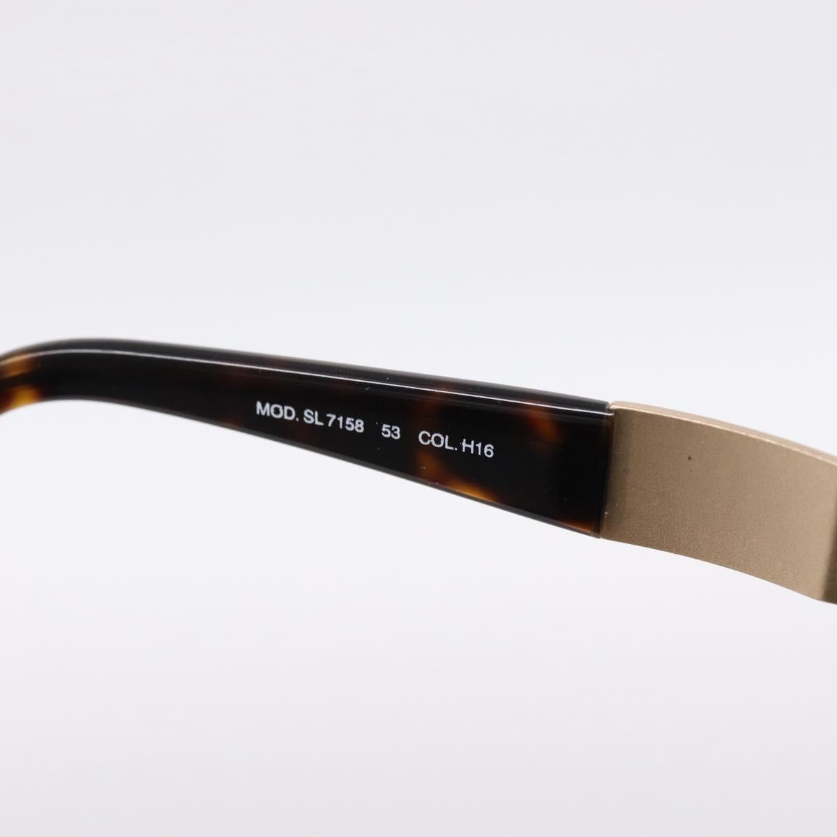 FENDI Sunglasses Metal Brown Gold Tone Auth BA15027