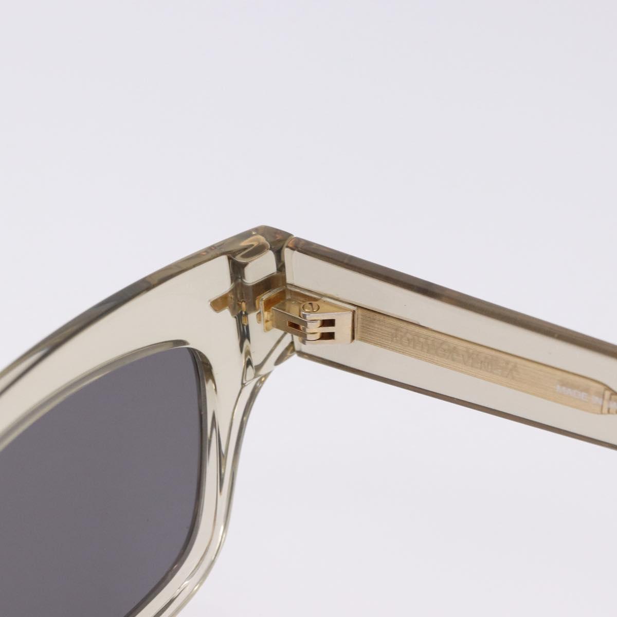 BOTTEGA VENETA Sunglasses Plastic Gold Clear Auth BA15029
