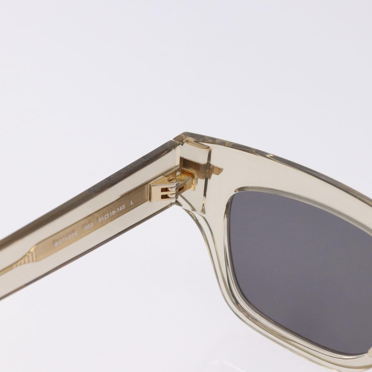 BOTTEGA VENETA Sunglasses Plastic Gold Clear Auth BA15029
