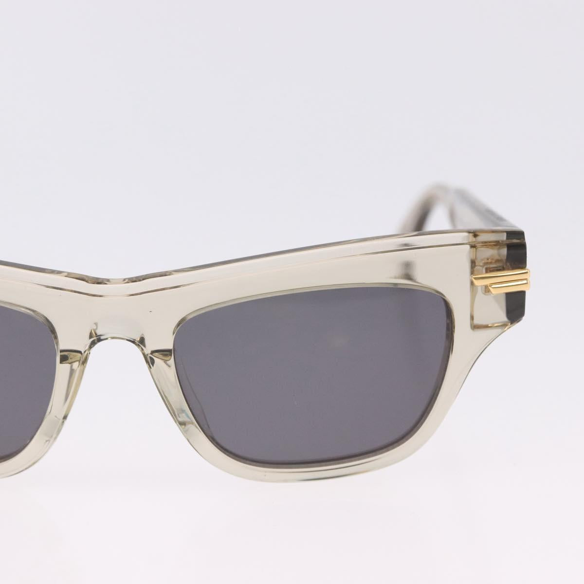 BOTTEGA VENETA Sunglasses Plastic Gold Clear Auth BA15029