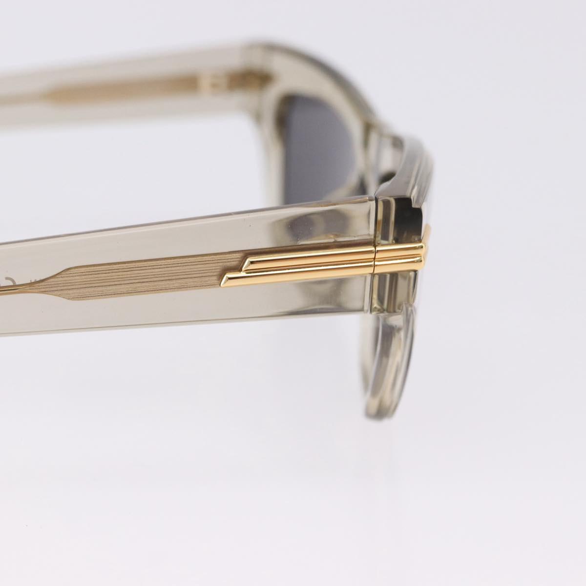 BOTTEGA VENETA Sunglasses Plastic Gold Clear Auth BA15029