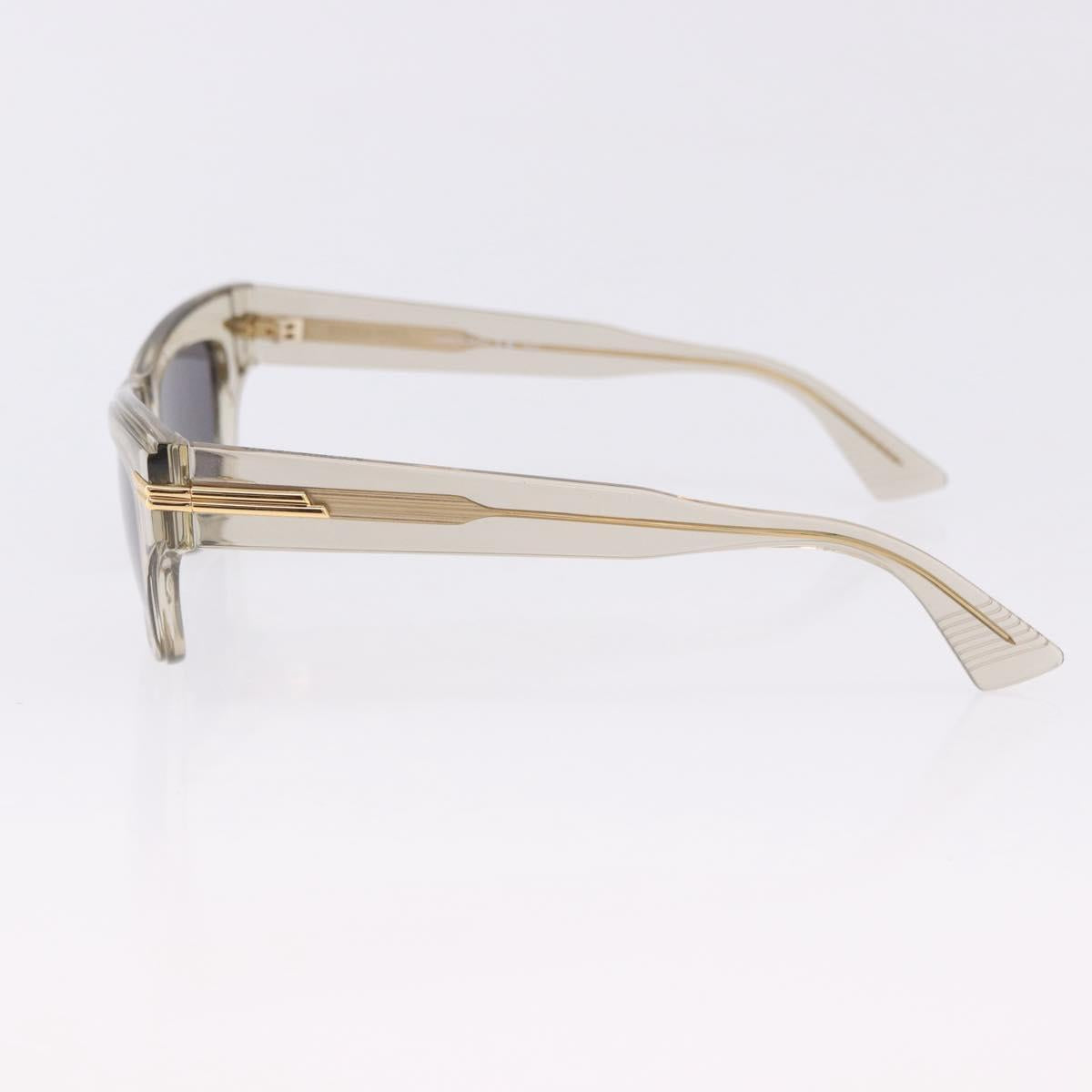 BOTTEGA VENETA Sunglasses Plastic Gold Clear Auth BA15029