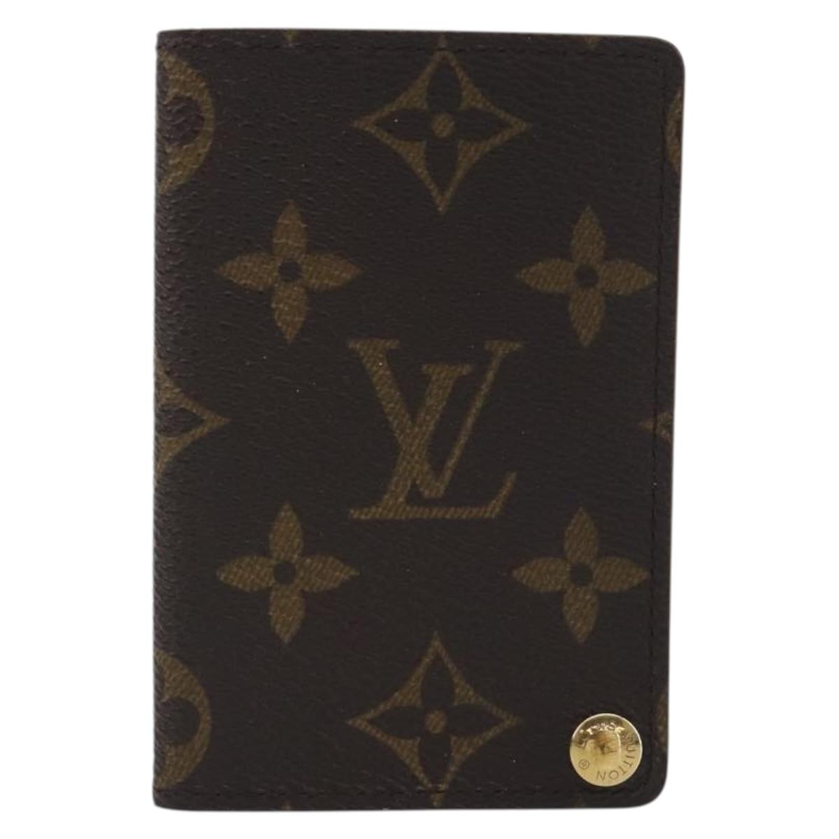 LOUIS VUITTON Monogram Porto Cartes Crdit Pression Card Case M60937 Auth BA15033