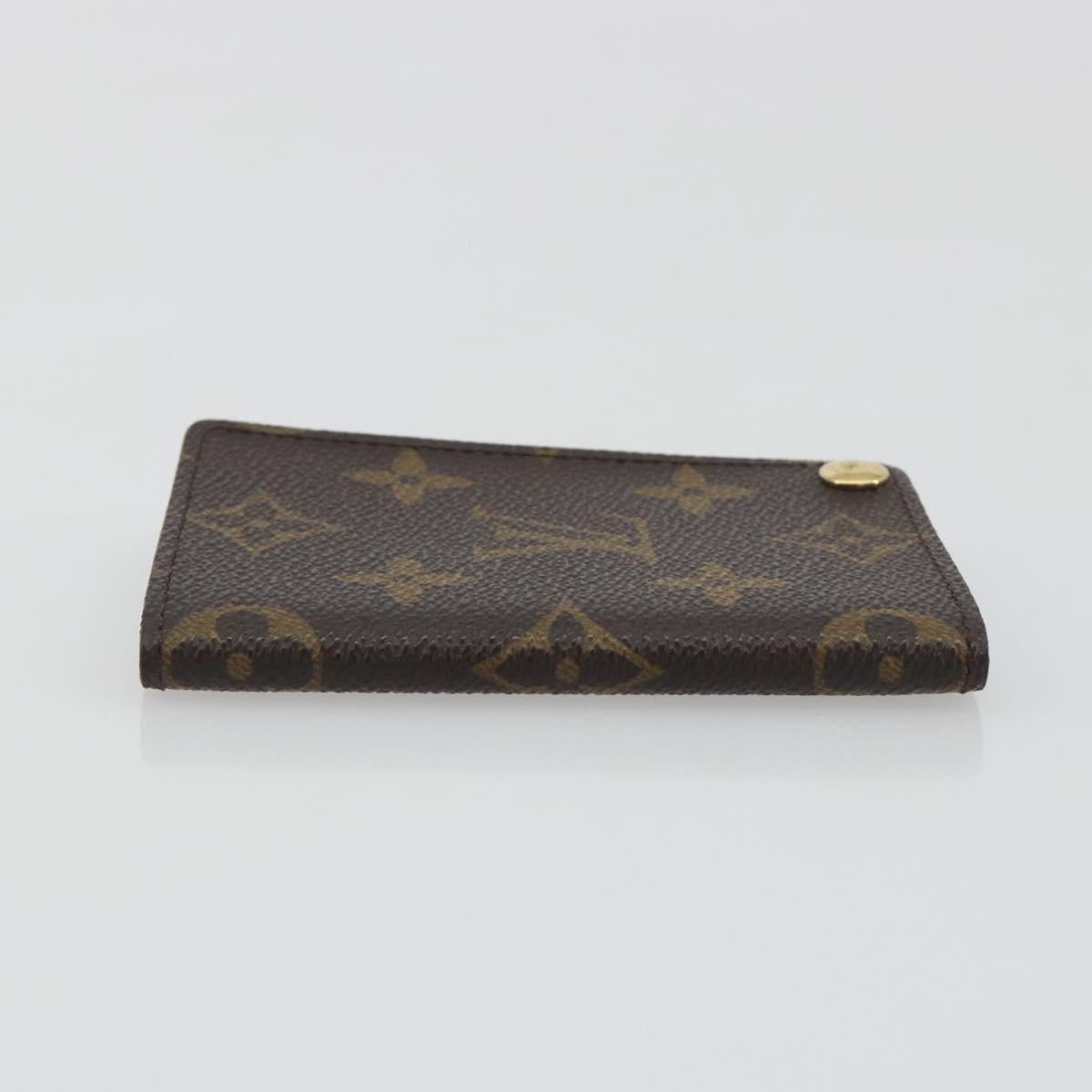 LOUIS VUITTON Monogram Porto Cartes Crdit Pression Card Case M60937 Auth BA15033