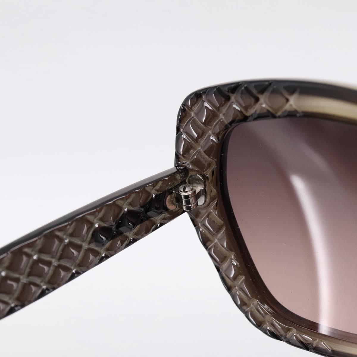 BOTTEGA VENETA INTRECCIATO Sunglasses Plastic Black Gold Tone Auth BA15035