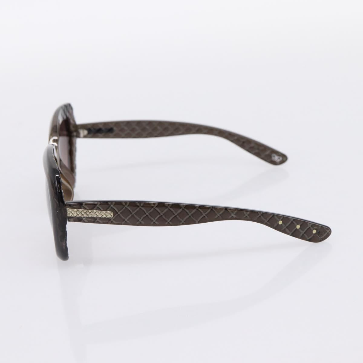 BOTTEGA VENETA INTRECCIATO Sunglasses Plastic Black Gold Tone Auth BA15035
