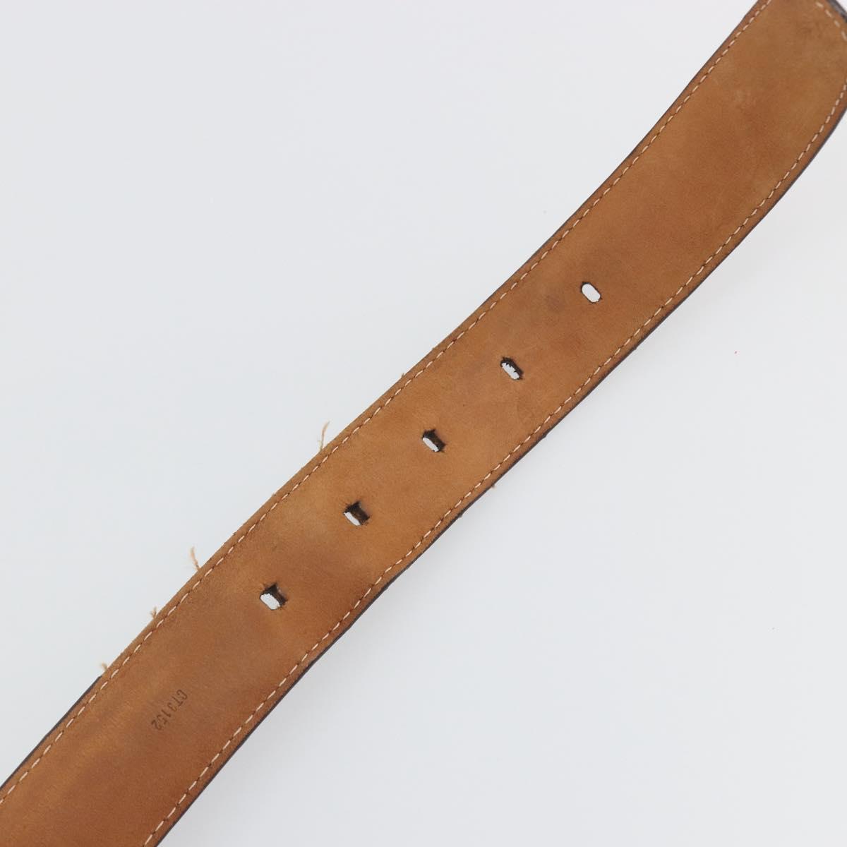 LOUIS VUITTON Damier Ebene Ceinture Ellipse Belt ""85/34"" M6995 LV Auth BA15037