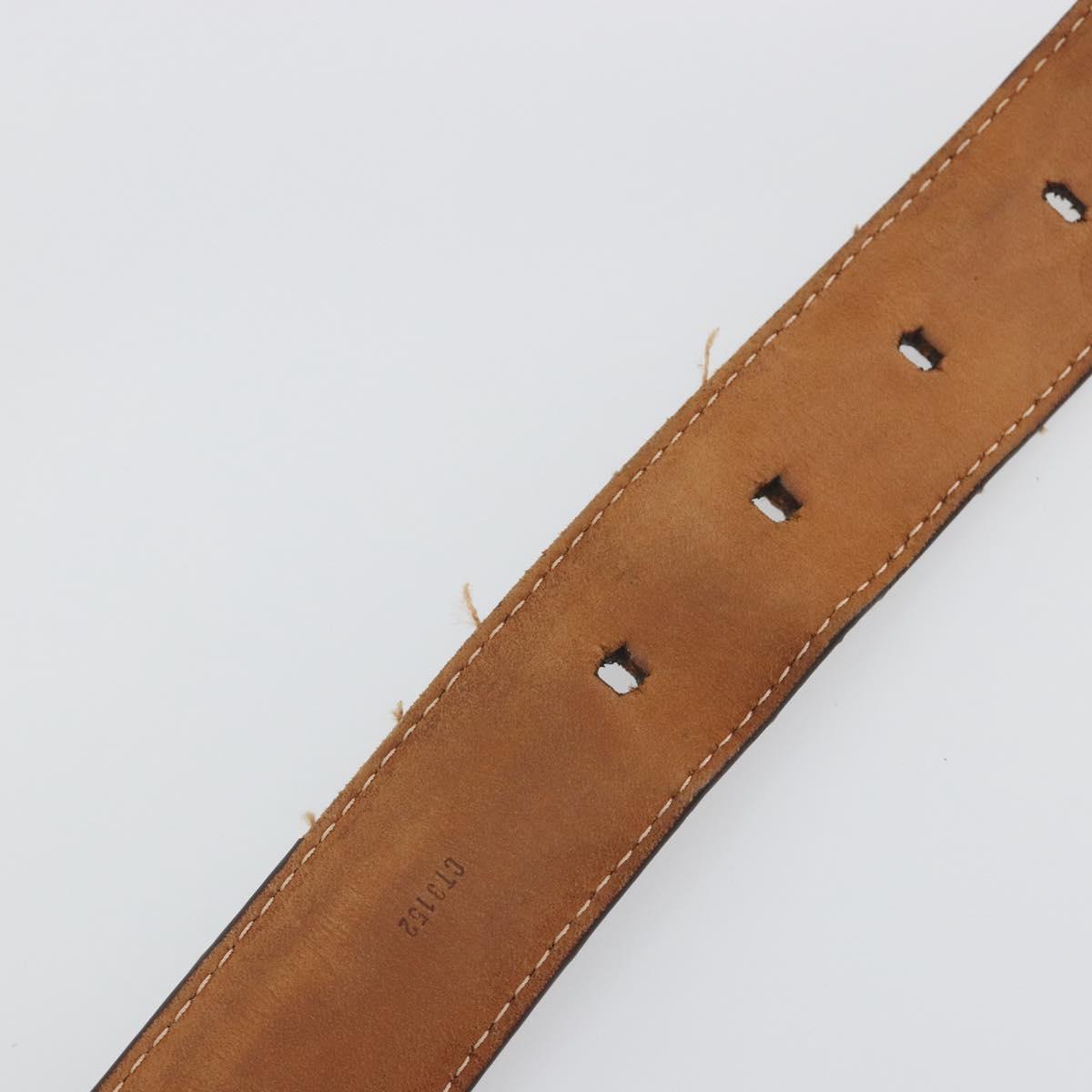 LOUIS VUITTON Damier Ebene Ceinture Ellipse Belt ""85/34"" M6995 LV Auth BA15037
