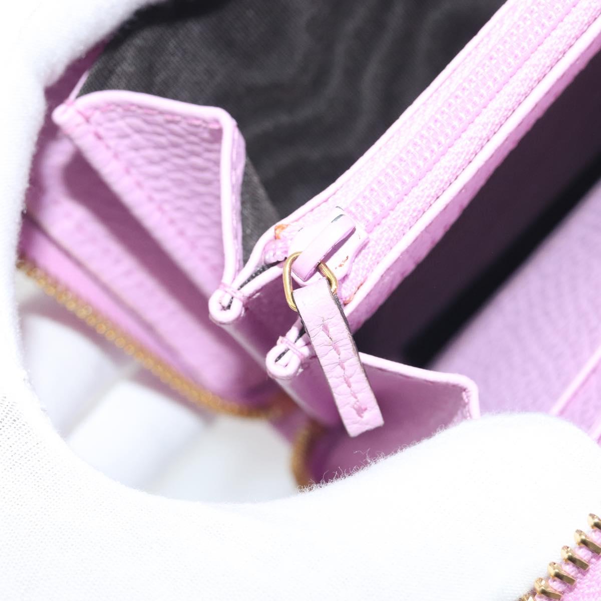 GUCCI GG Marmont Bosco Zip Around Long Wallet Leather Pink 499337 Auth BA15038V