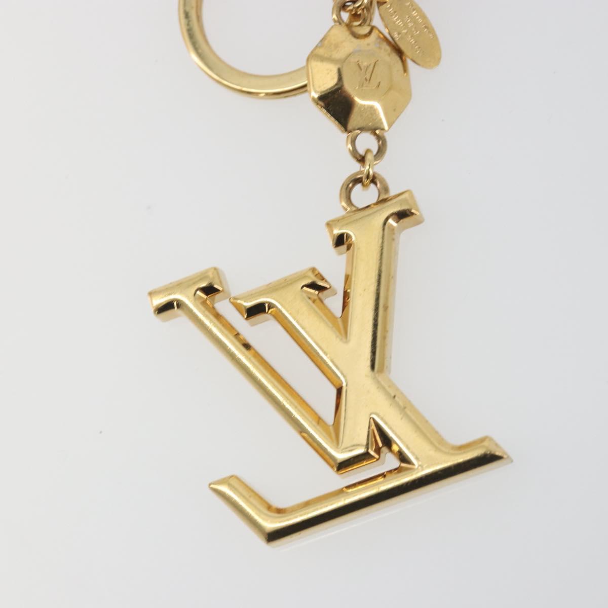 LOUIS VUITTON LV Facet Key Holder metal Gold Tone M65216 LV Auth BA15041A