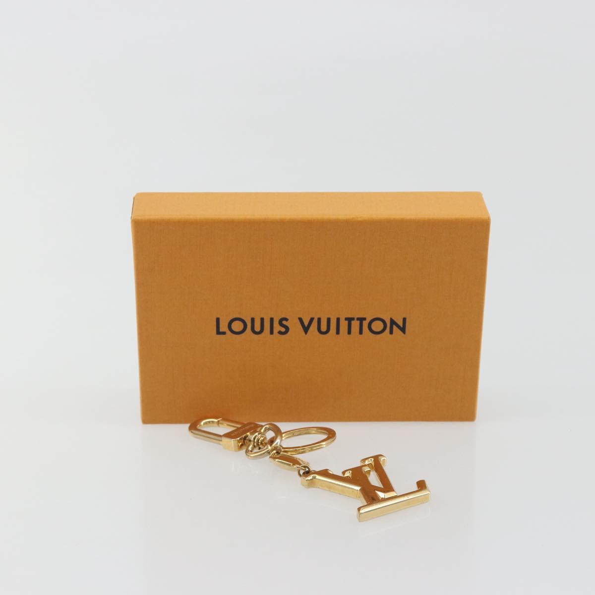 LOUIS VUITTON LV Facet Key Holder metal Gold Tone M65216 LV Auth BA15041A