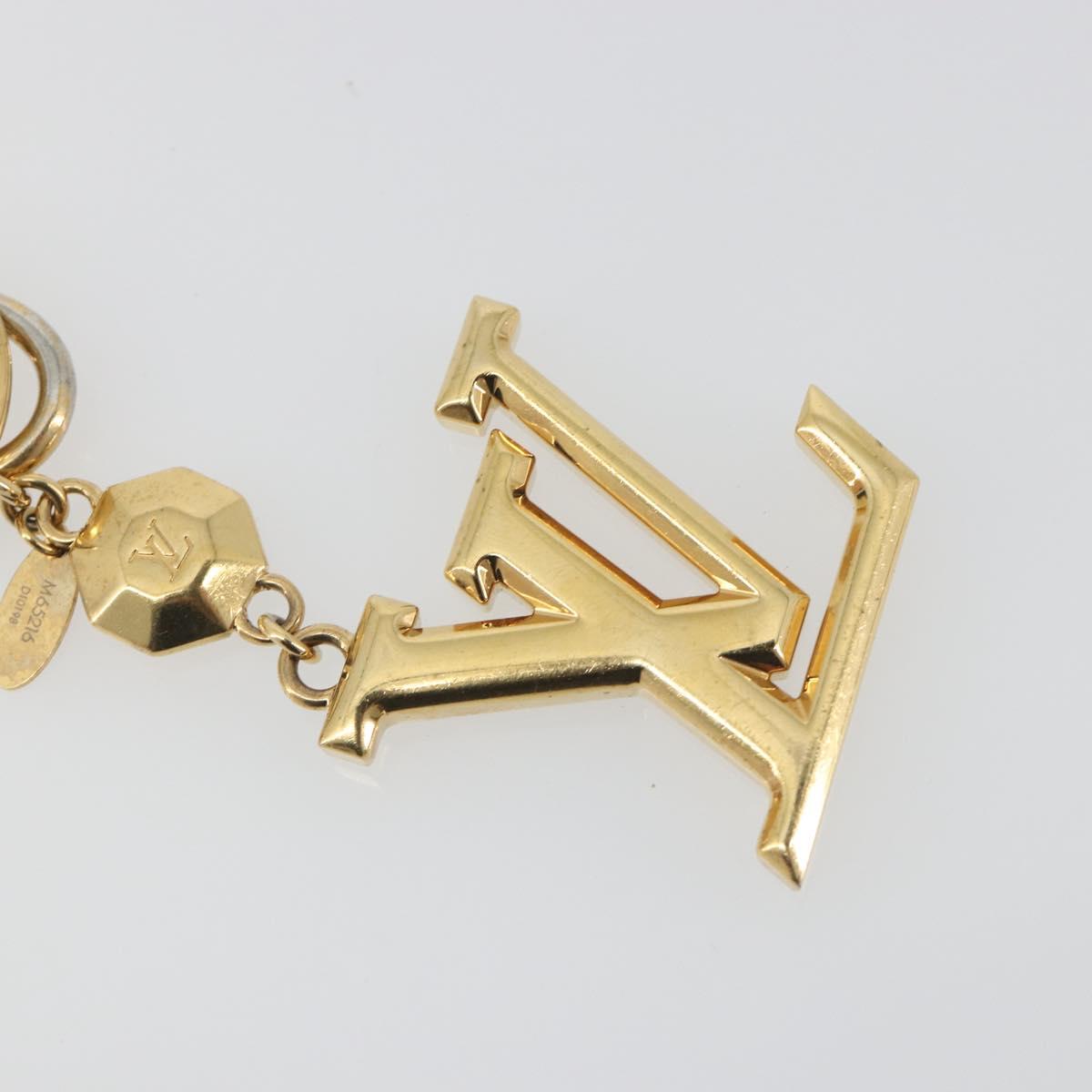 LOUIS VUITTON LV Facet Key Holder metal Gold Tone M65216 LV Auth BA15041A