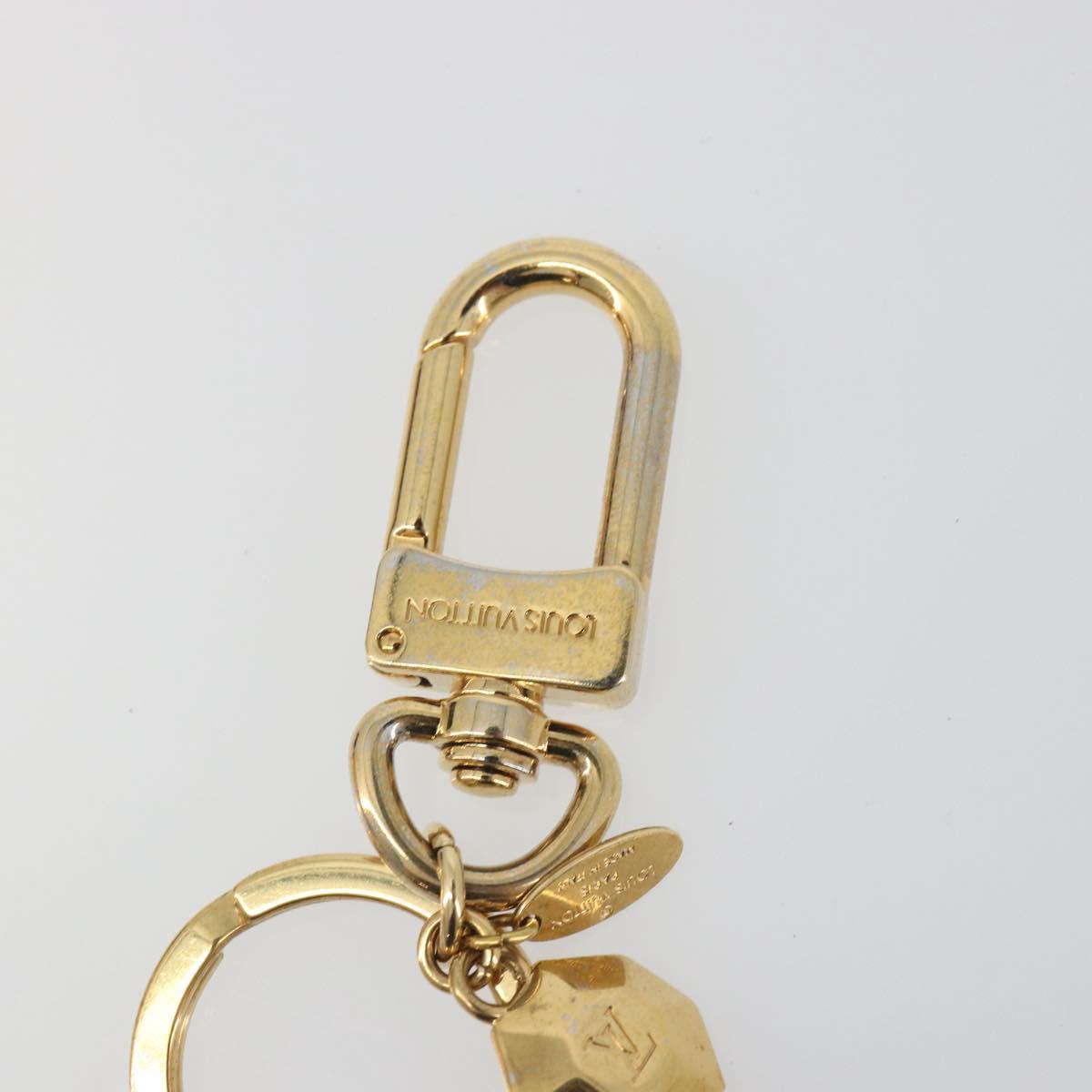 LOUIS VUITTON LV Facet Key Holder metal Gold Tone M65216 LV Auth BA15041A