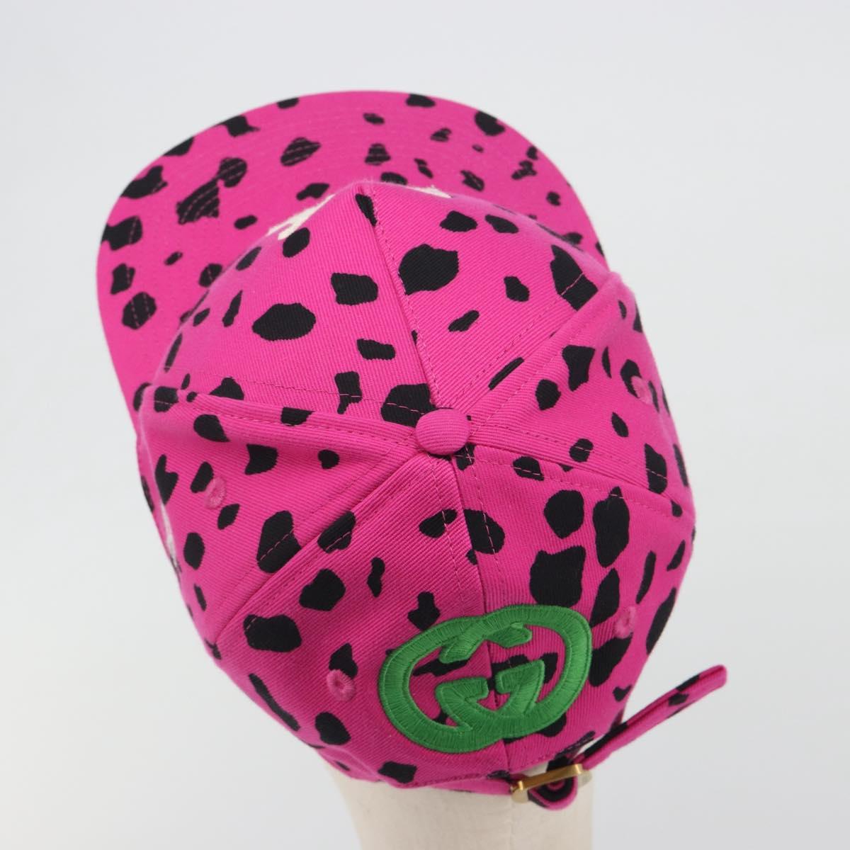 GUCCI x New Era New York Mets Baseball Cap Cotton Pink 729581 Auth BA15044A