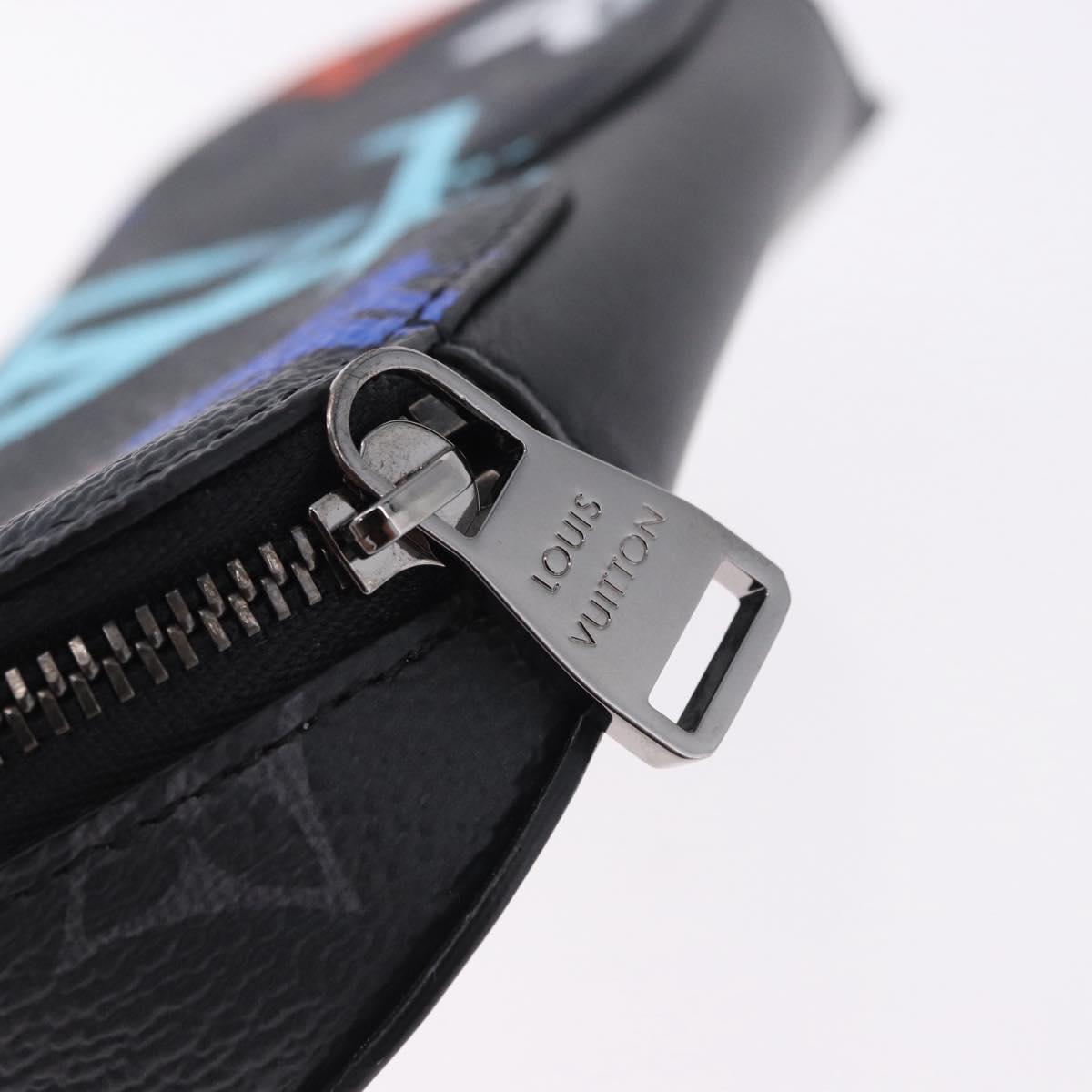 LOUIS VUITTON Monogram Eclipse Graffiti Etui Lunette GM GI0843 LV Auth BA15045M