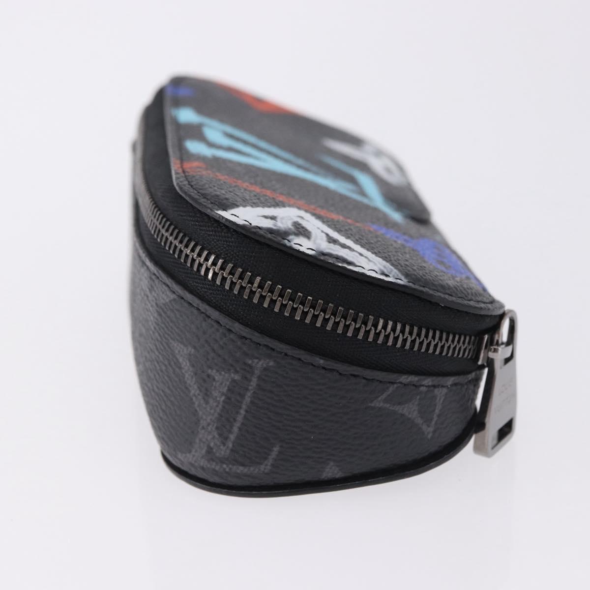 LOUIS VUITTON Monogram Eclipse Graffiti Etui Lunette GM GI0843 LV Auth BA15045M