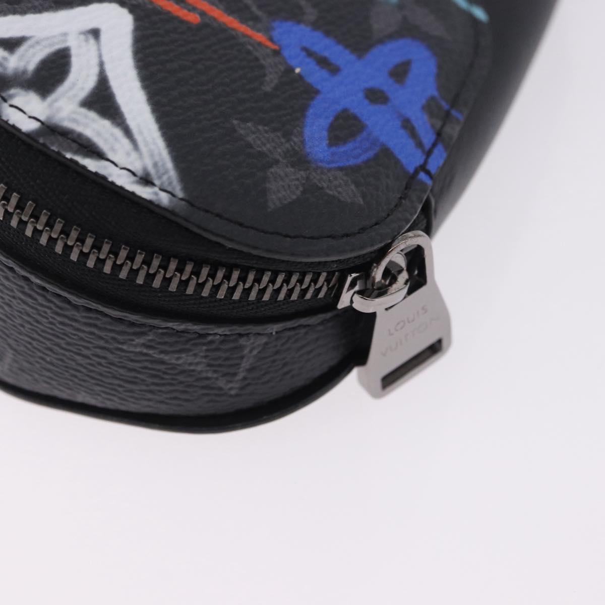 LOUIS VUITTON Monogram Eclipse Graffiti Etui Lunette GM GI0843 LV Auth BA15045M