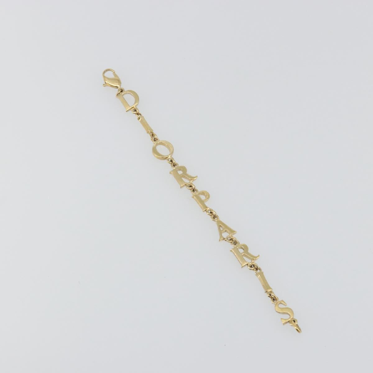 Christian Dior Bracelet Metal Gold Tone Auth BA15050V