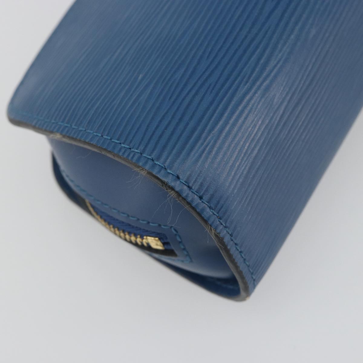 LOUIS VUITTON Epi Dauphine PM Pouch Blue M48445 LV Auth BA15054