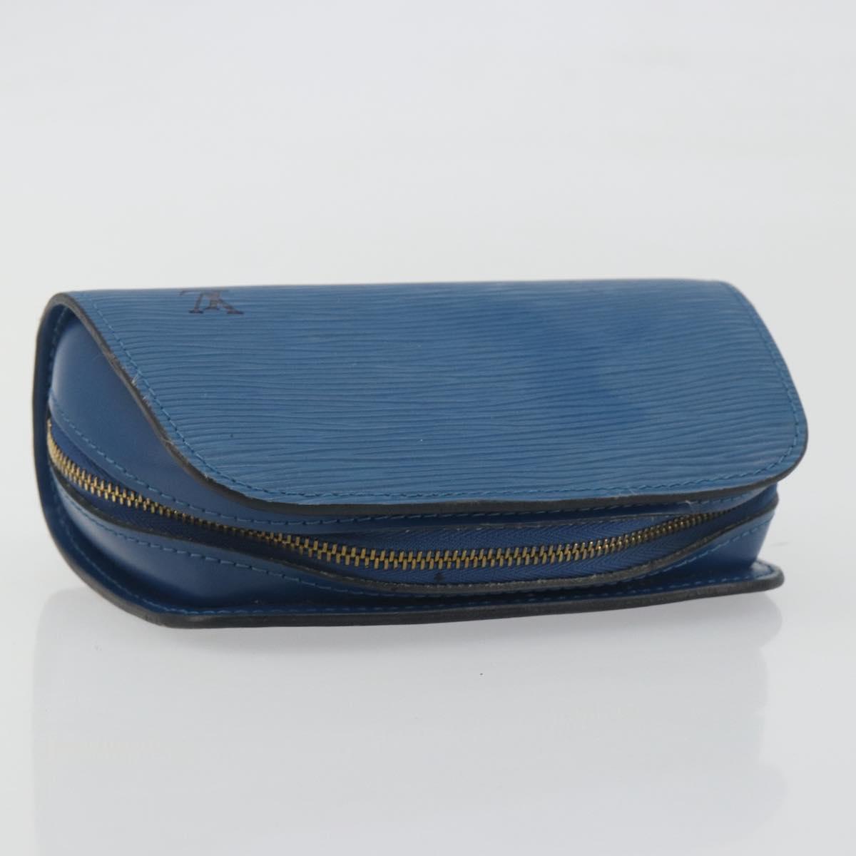 LOUIS VUITTON Epi Dauphine PM Pouch Blue M48445 LV Auth BA15054