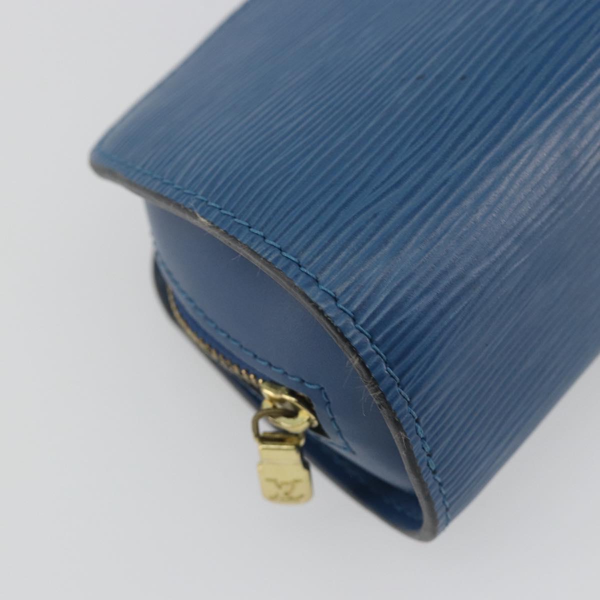LOUIS VUITTON Epi Dauphine PM Pouch Blue M48445 LV Auth BA15054