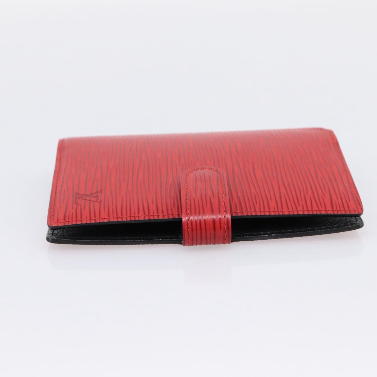 LOUIS VUITTON Epi Agenda PM Day Planner Cover Red R20057 LV Auth BA15055