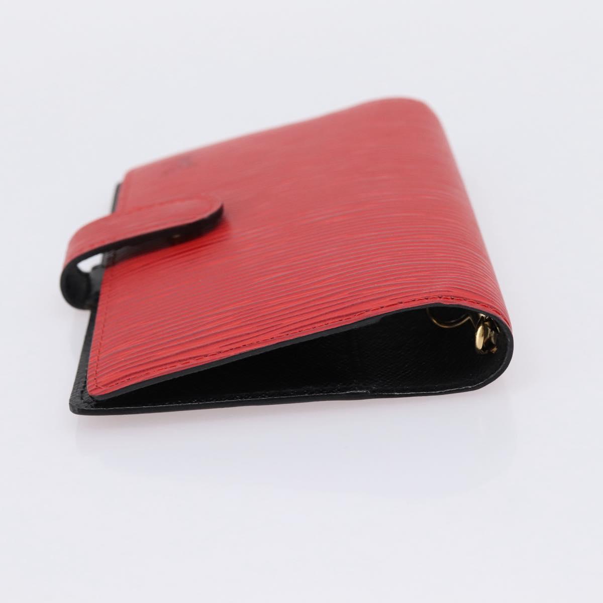 LOUIS VUITTON Epi Agenda PM Day Planner Cover Red R20057 LV Auth BA15055