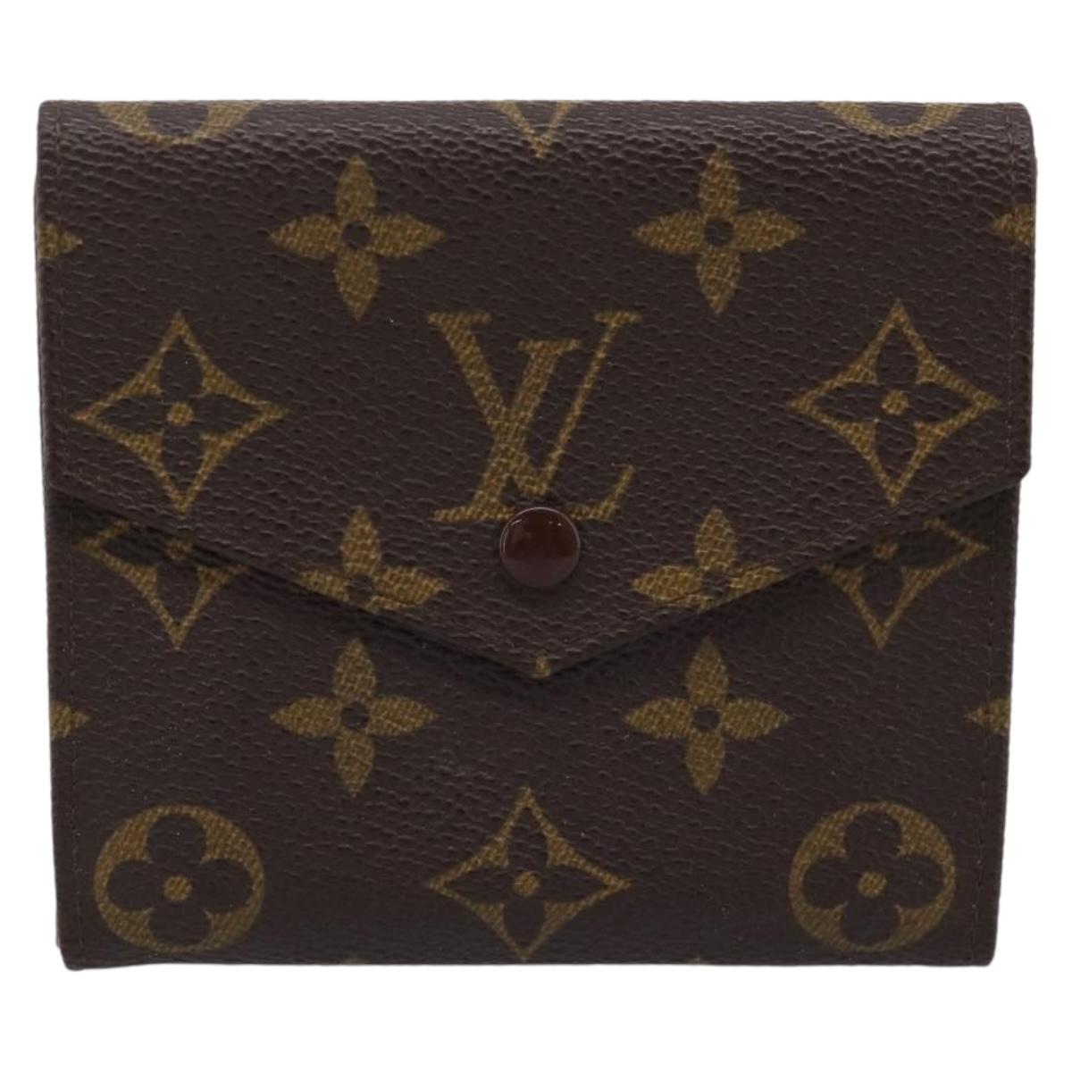 LOUIS VUITTON Monogram Porte Monnaie Bier Cartes Crdit M61652 LV Auth BA15056