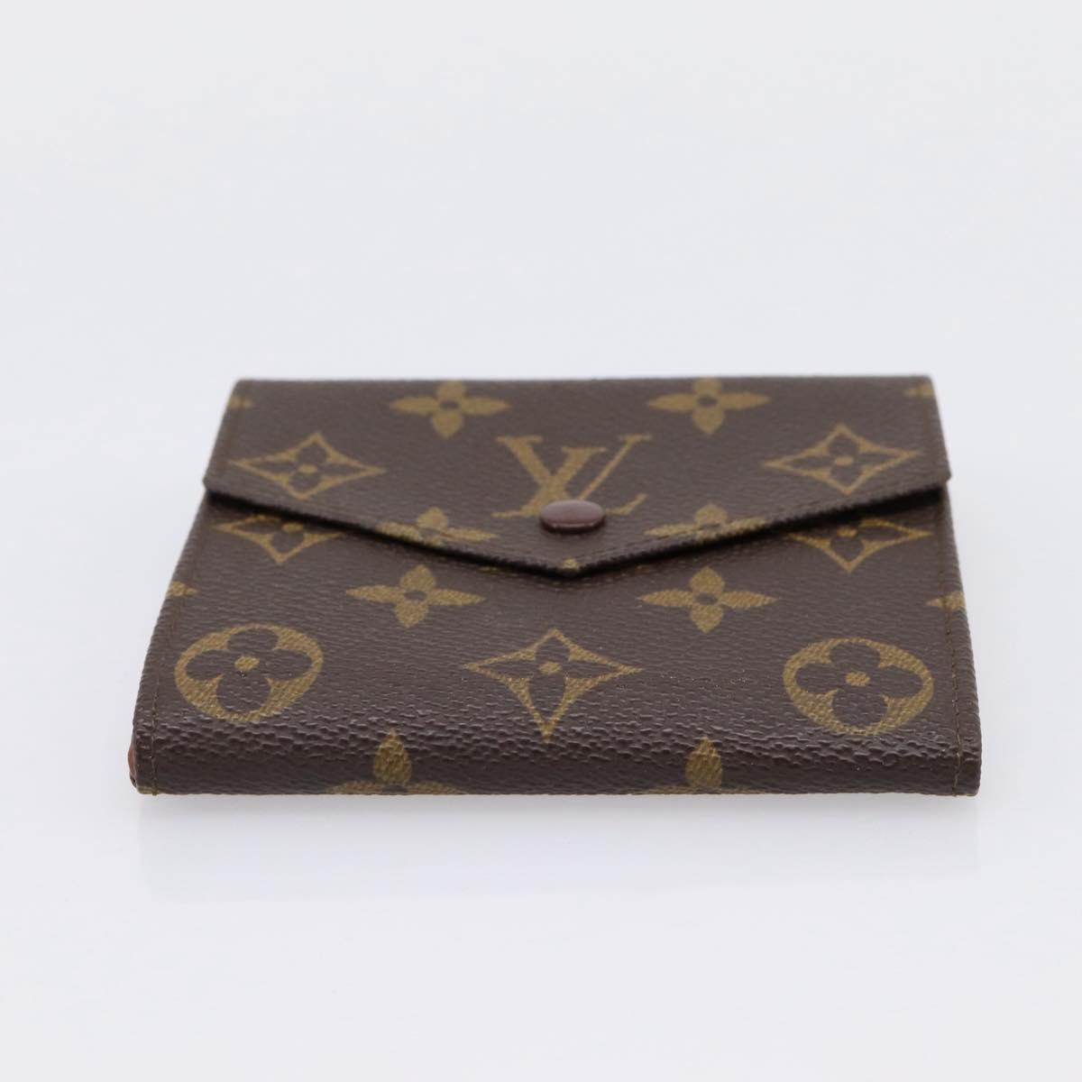 LOUIS VUITTON Monogram Porte Monnaie Bier Cartes Crdit M61652 LV Auth BA15056