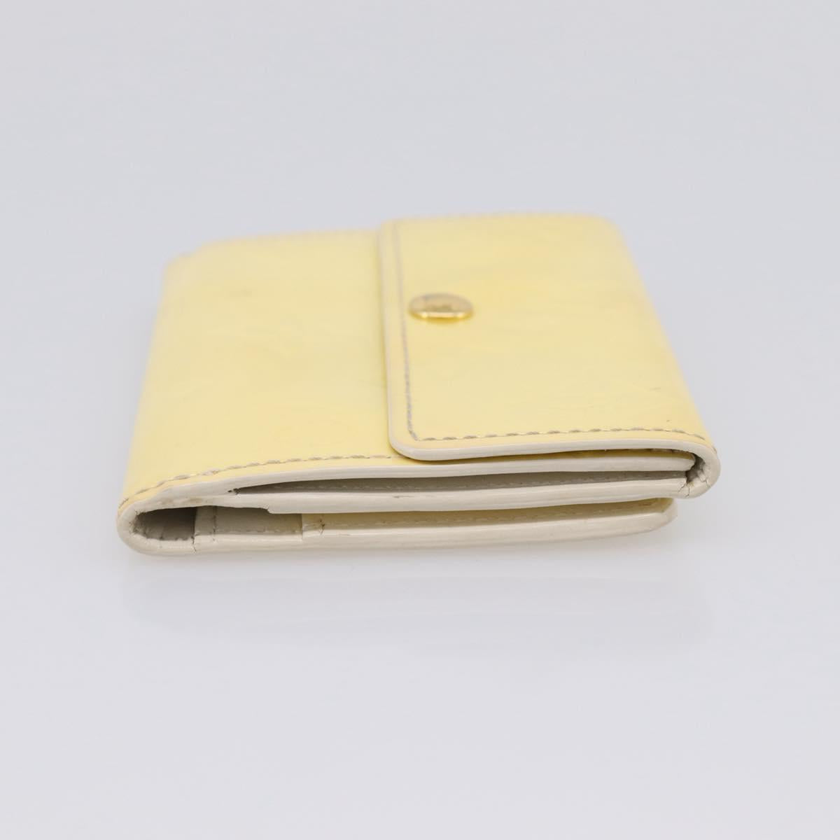 LOUIS VUITTON Monogram Vernis Ludlow Coin Purse Perle M91357 LV Auth BA15057