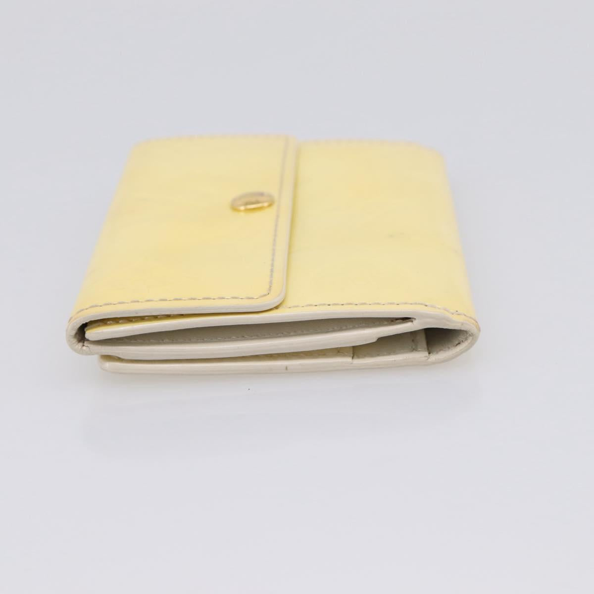 LOUIS VUITTON Monogram Vernis Ludlow Coin Purse Perle M91357 LV Auth BA15057