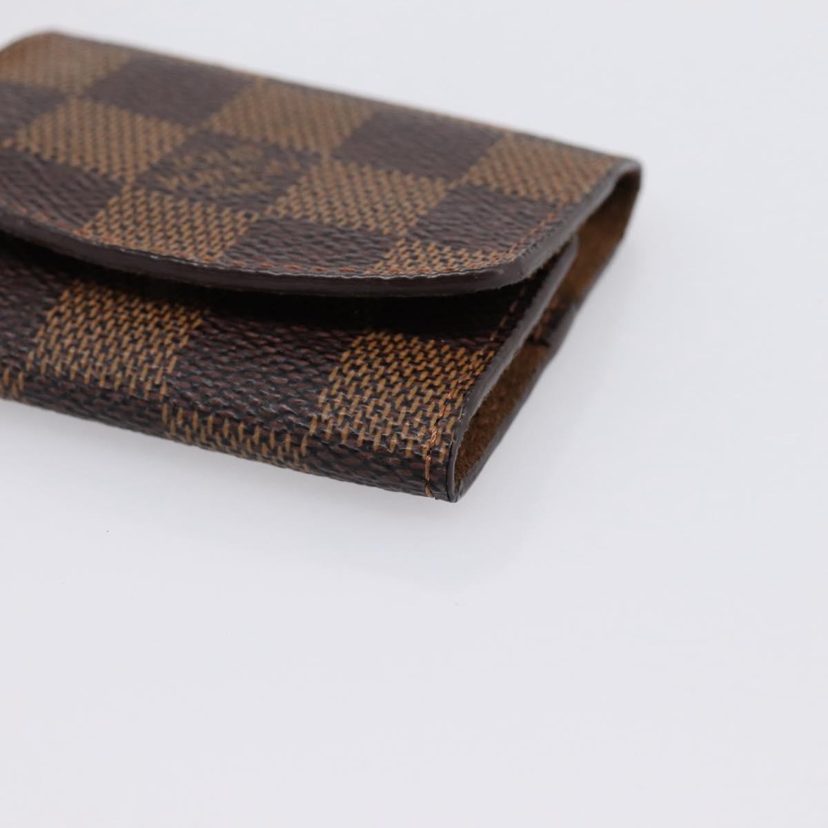 LOUIS VUITTON Damier Ebene Bouton de Manchette Case Cuff Case LV Auth BA15058