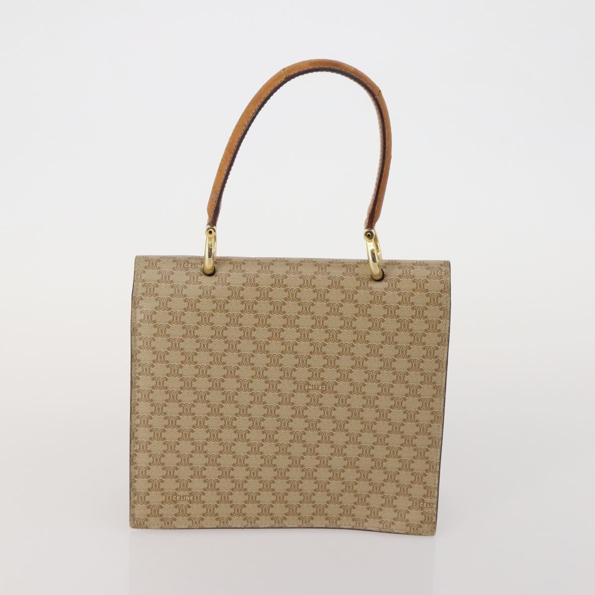 CELINE Macadam Shoulder Bag PVC 3 Set Brown Beige Auth BA15063