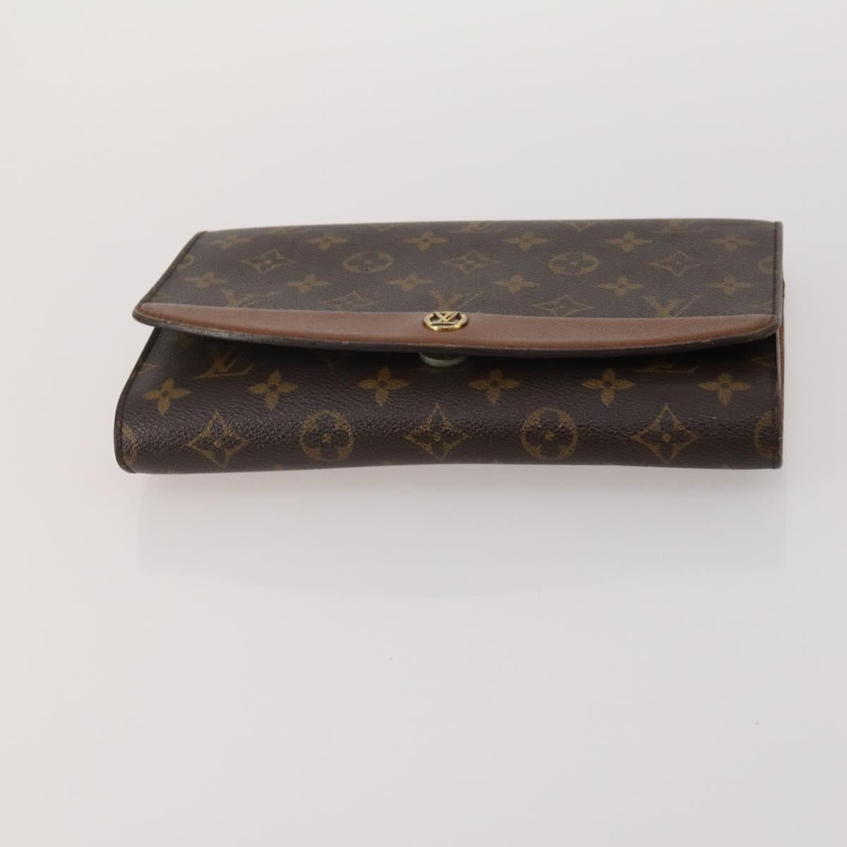 LOUIS VUITTON Monogram Clutch Bag 3 Set LV Auth BA15064