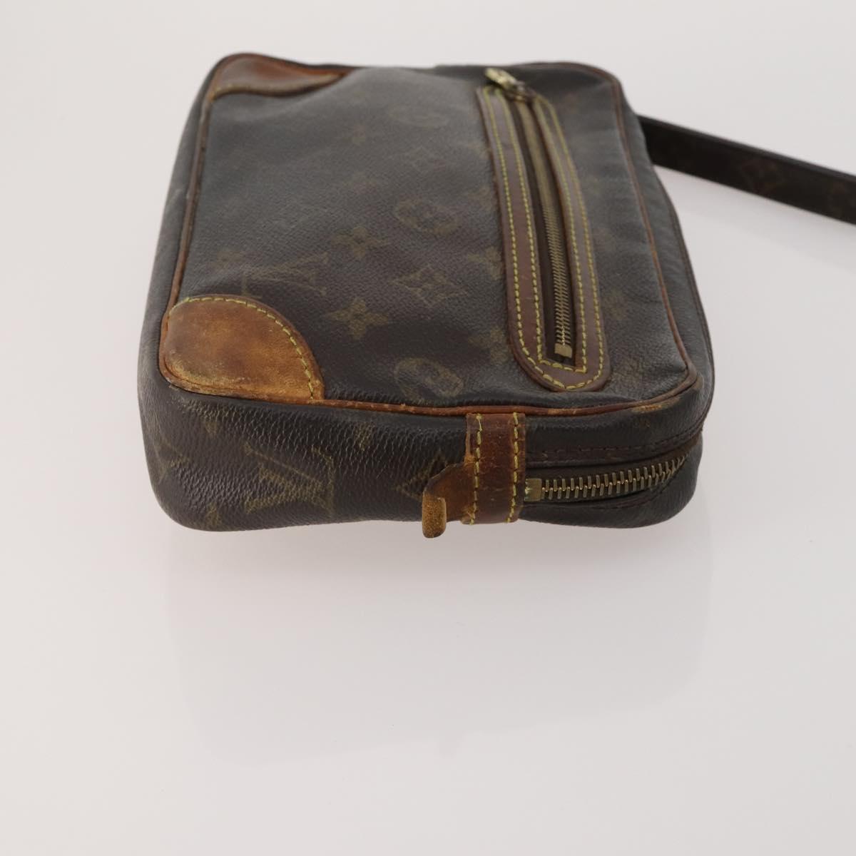 LOUIS VUITTON Monogram Clutch Bag 3 Set LV Auth BA15064