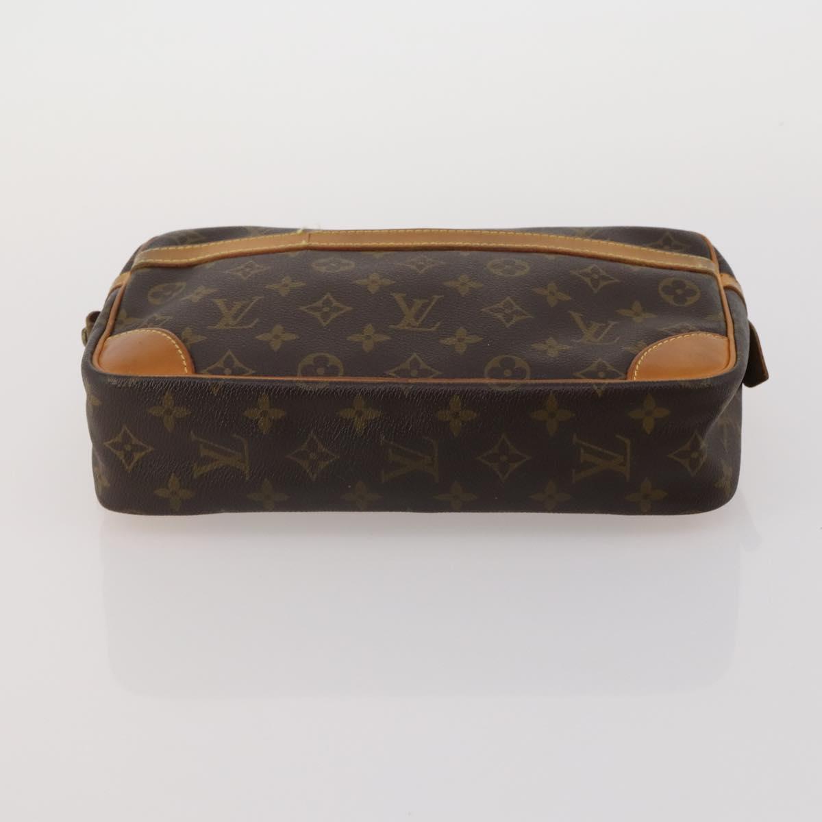 LOUIS VUITTON Monogram Compiegne 28 Clutch Bag 2 Set LV Auth BA15065