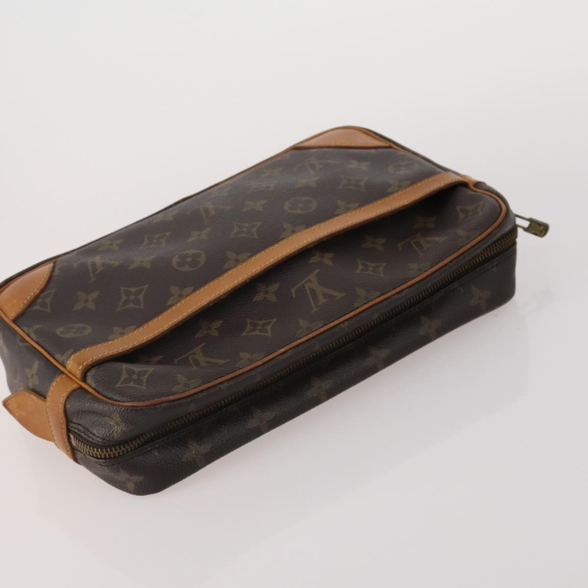 LOUIS VUITTON Monogram Compiegne 28 Clutch Bag 2 Set LV Auth BA15065