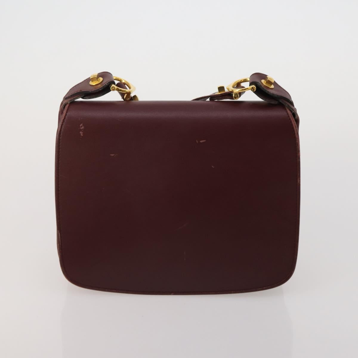 CARTIER YSL MCM Bally Clutch Shoulder Bag Leather 5 Set Black Auth BA15067