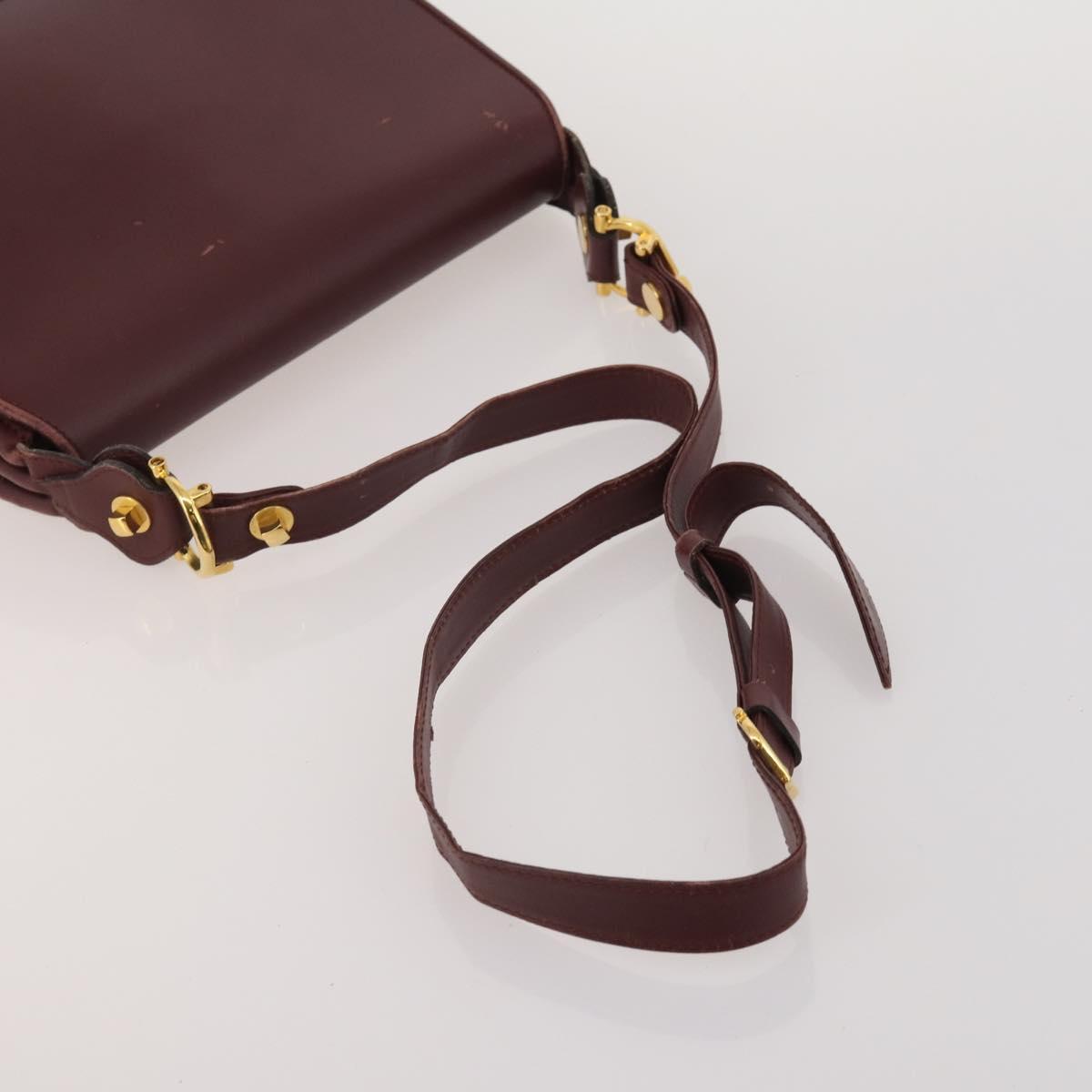 CARTIER YSL MCM Bally Clutch Shoulder Bag Leather 5 Set Black Auth BA15067