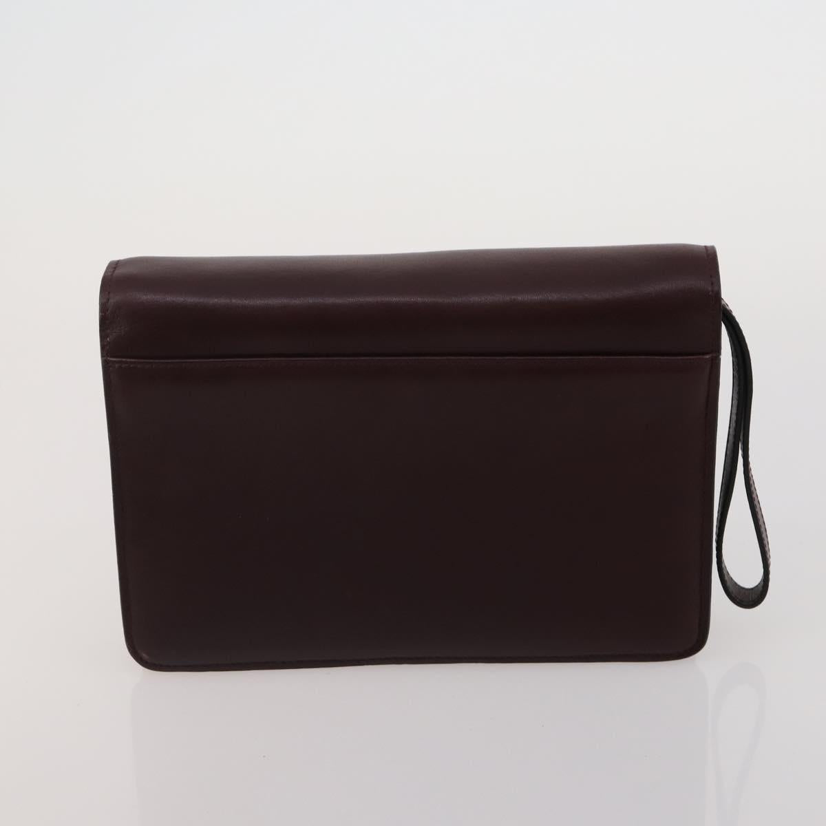 CARTIER YSL MCM Bally Clutch Shoulder Bag Leather 5 Set Black Auth BA15067