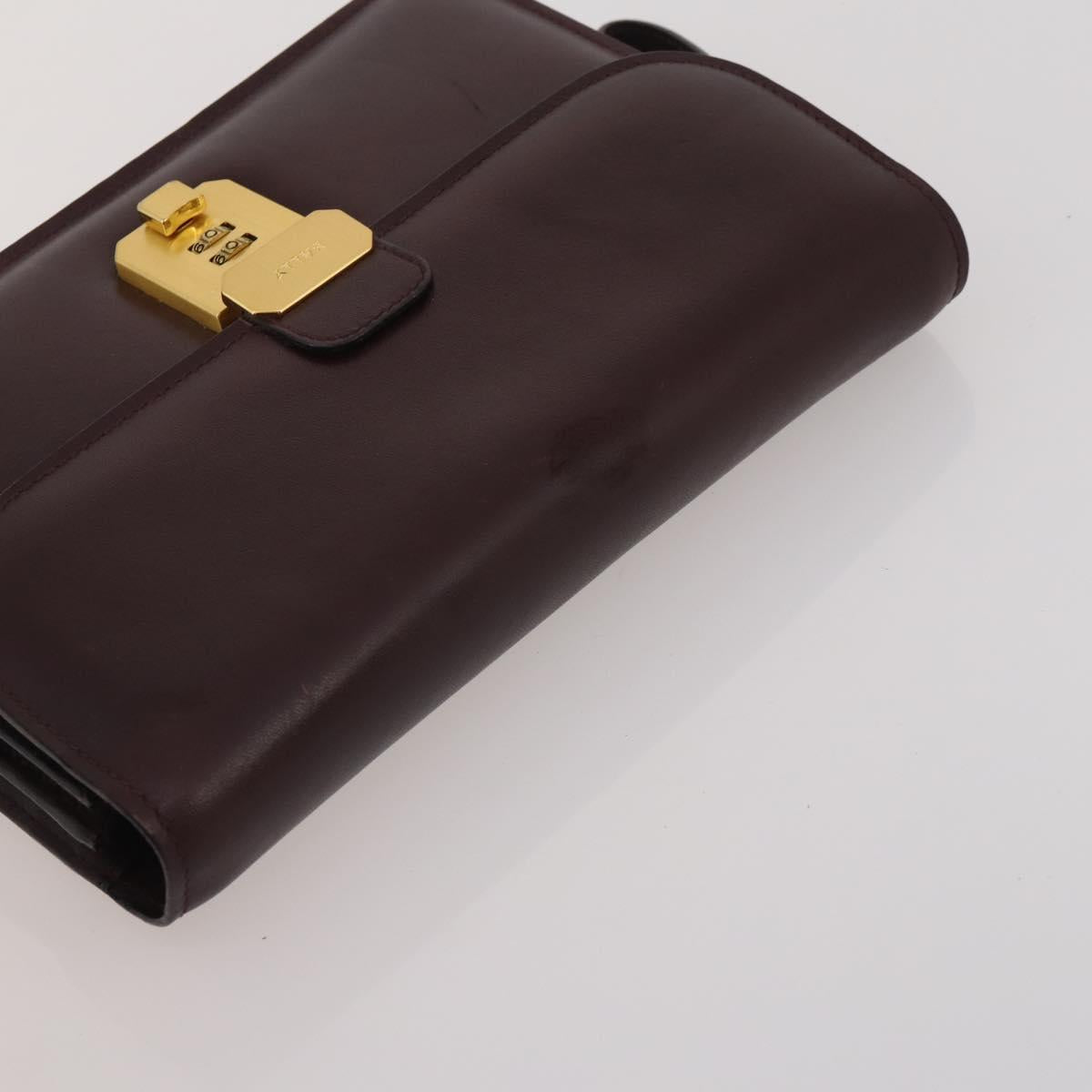 CARTIER YSL MCM Bally Clutch Shoulder Bag Leather 5 Set Black Auth BA15067
