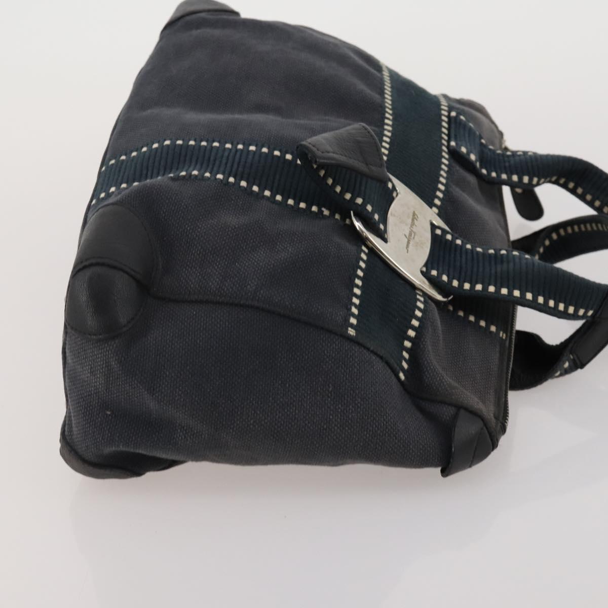 Salvatore Ferragamo Givenchy Hand Bag Canvas Nylon 3 Set Black Auth BA15068