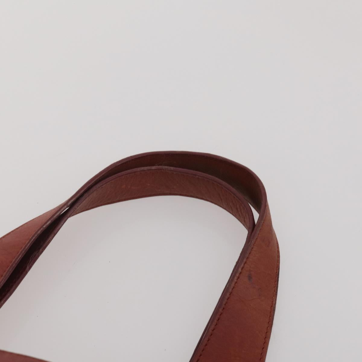 Chloe Hand Bag Canvas Leather 2 Set Khaki Red Auth BA15069
