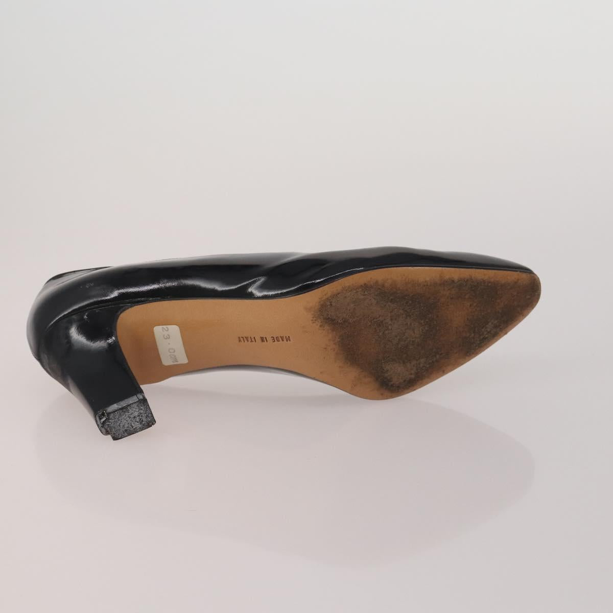 Salvatore Ferragamo Heel Pumps 2 Set Beige Black Auth BA15071
