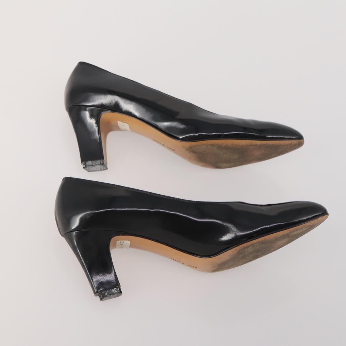 Salvatore Ferragamo Heel Pumps 2 Set Beige Black Auth BA15071
