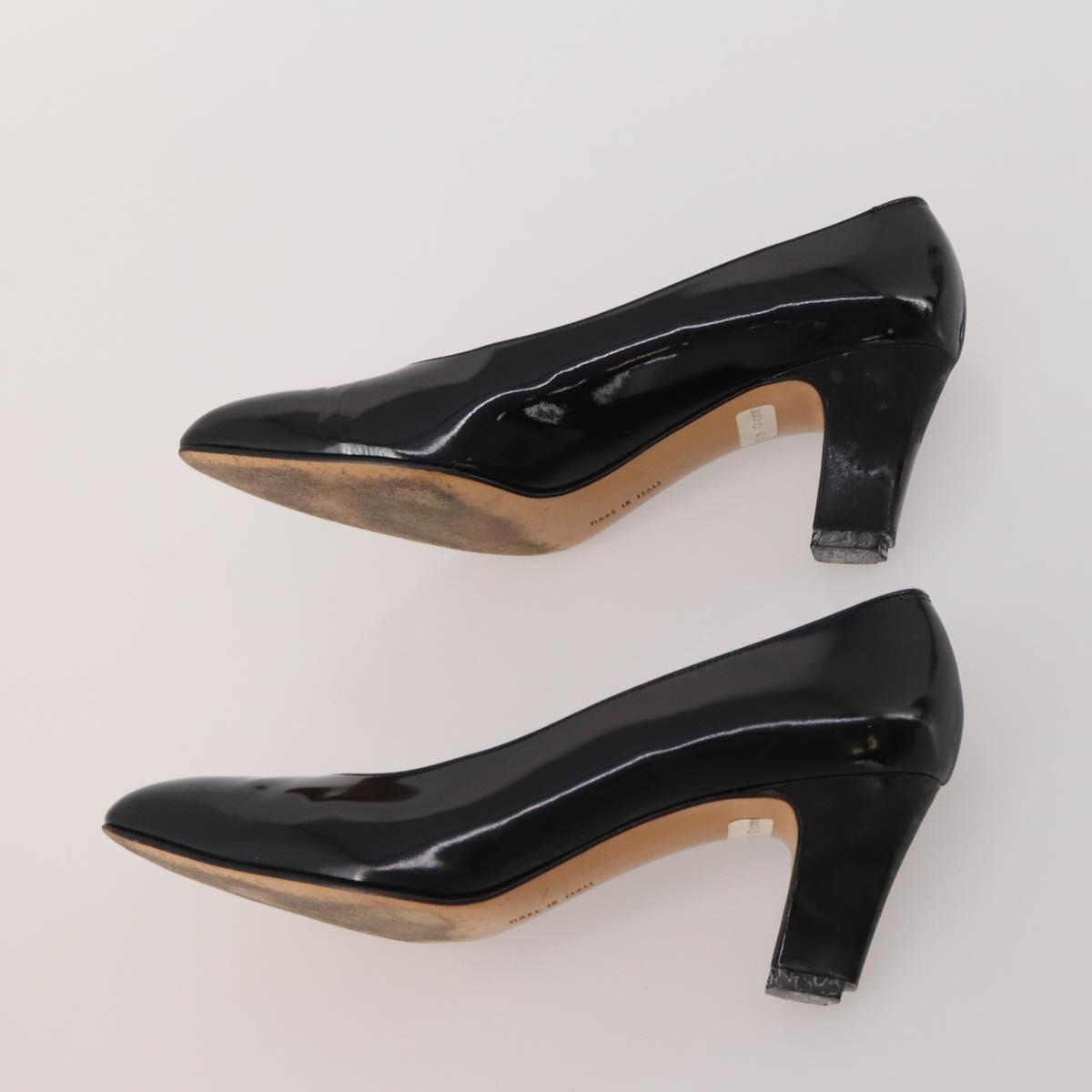 Salvatore Ferragamo Heel Pumps 2 Set Beige Black Auth BA15071