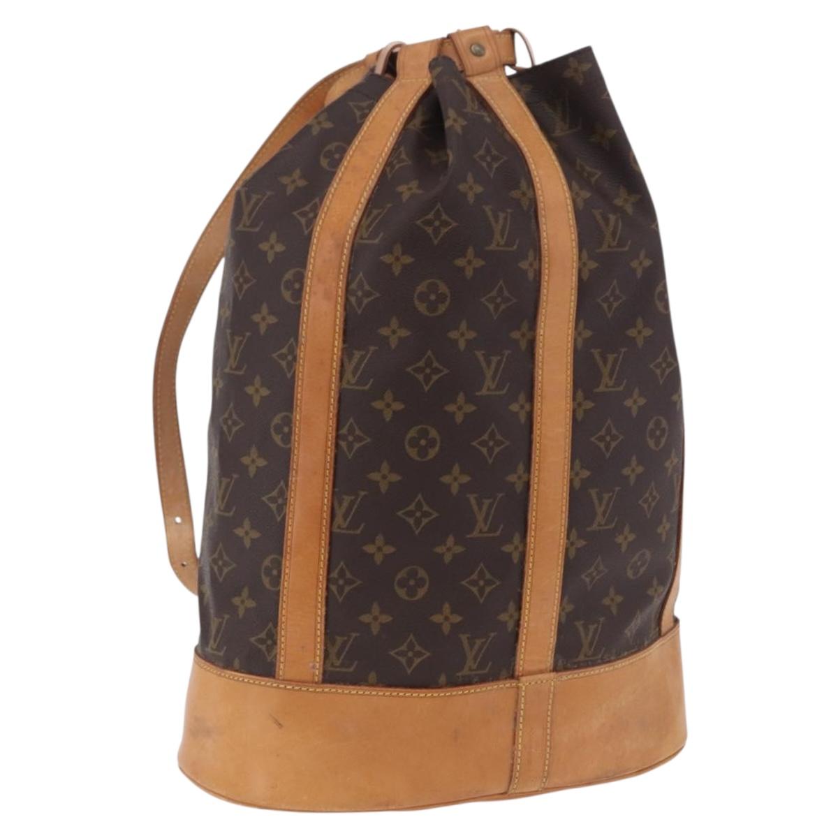 LOUIS VUITTON Monogram Randonnee GM Shoulder Bag M42244 LV Auth BA15082