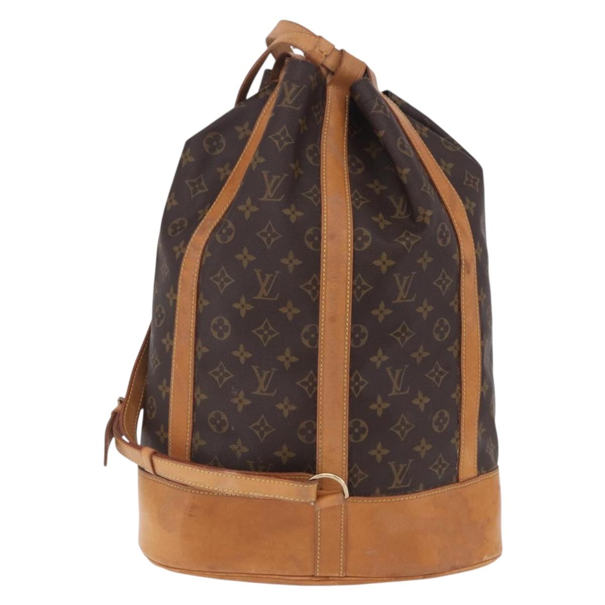 LOUIS VUITTON Monogram Randonnee GM Shoulder Bag M42244 LV Auth BA15082