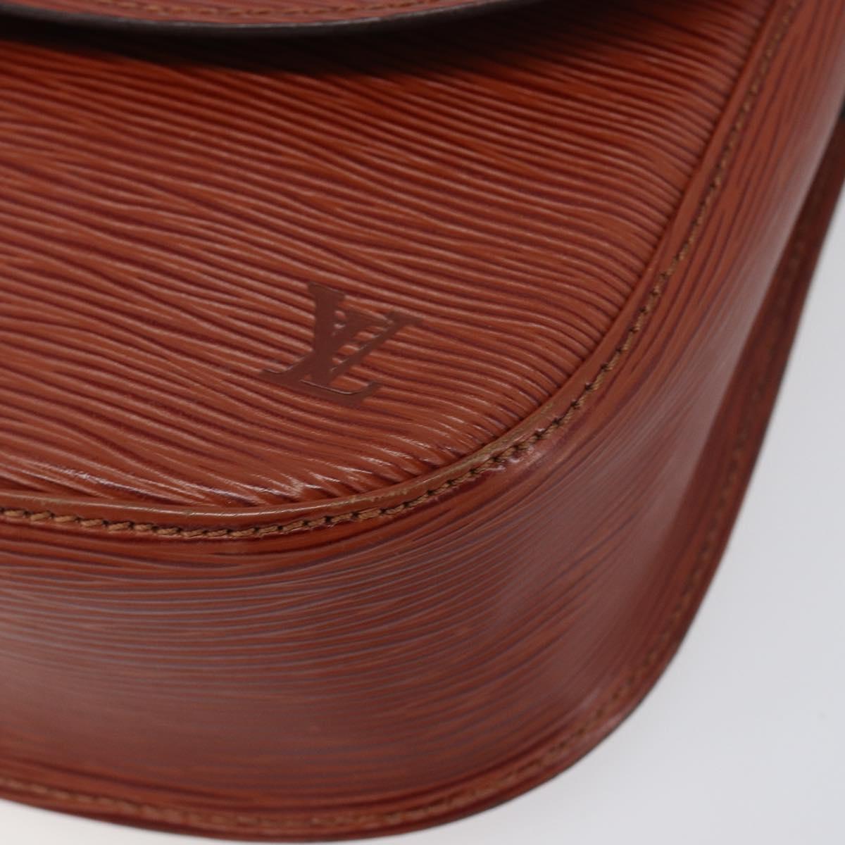 LOUIS VUITTON Epi Saint Cloud GM Shoulder Bag Brown M52193 LV Auth BA15091