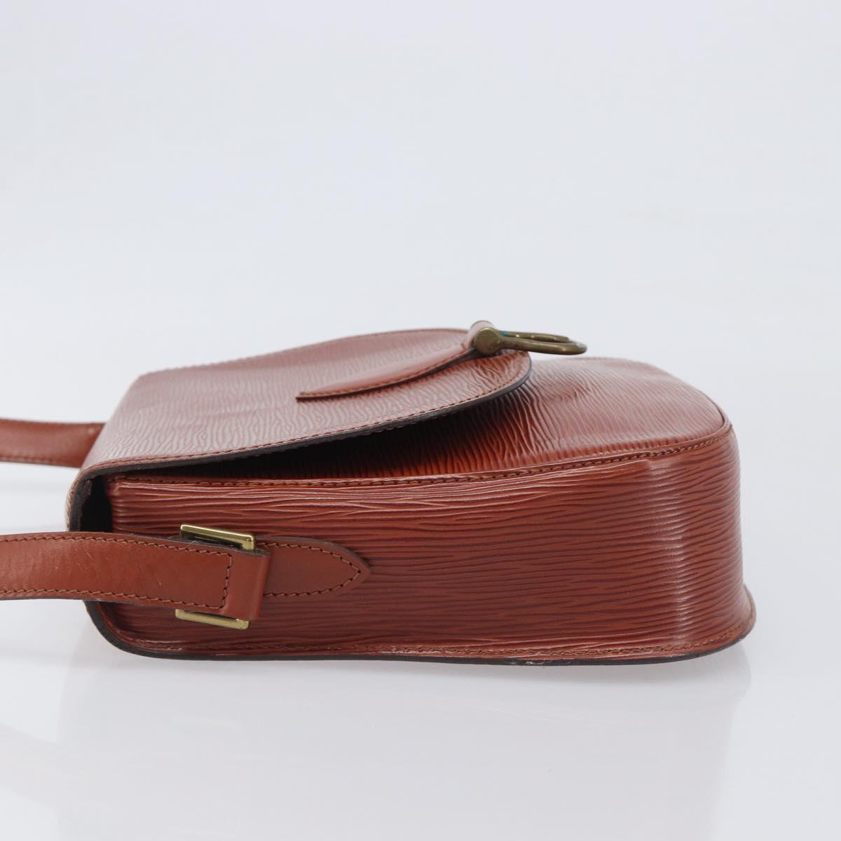 LOUIS VUITTON Epi Saint Cloud GM Shoulder Bag Brown M52193 LV Auth BA15091